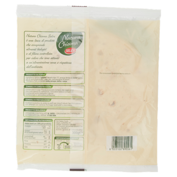 Selex Natura Chiama Piadine con Farro Biologiche 3x100 g
