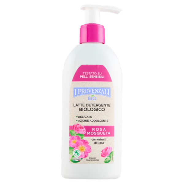 I Provenzali Bio Latte Detergente Biologico Rosa Mosqueta 200 ml
