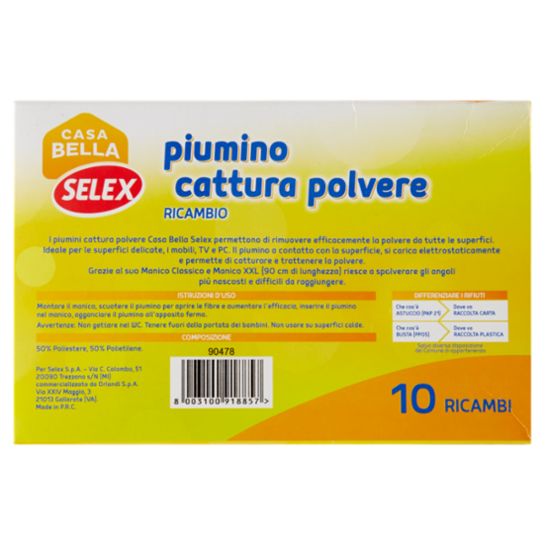 Selex Casa Bella Piumini Catturapolvere 10 pezzi