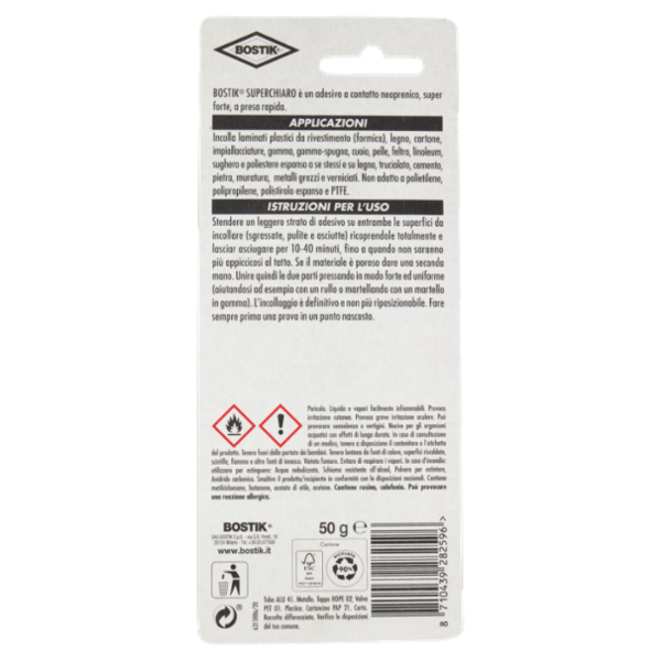Bostik Super Chiaro Adesivo universale superforte 50 g