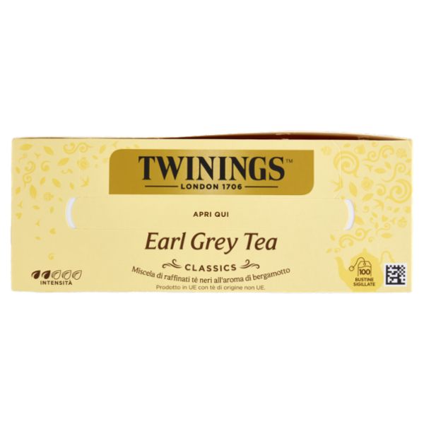 Twinings Earl Grey Tè Nero al sapore di Bergamotto 100 filtri The 200 g