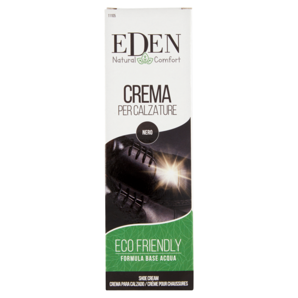 Eden Natural Comfort Crema per Calzature Nero 50 ml