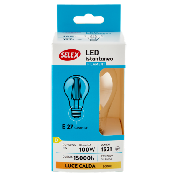 Selex Lampadina Led SMD Goccia E27 11W