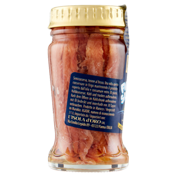 L'Isola d'Oro Filetti di Sardine in Olio di Semi di Girasole 90 g