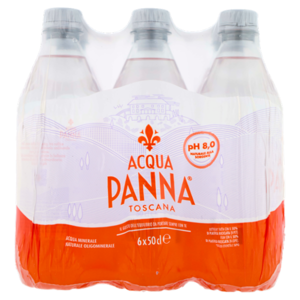 ACQUA PANNA, Acqua Minerale Naturale, Pet - 6x500ml