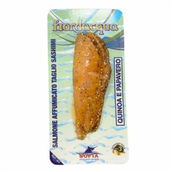 Salmone Norvegese Taglio Sashimi Quinoa Papavero