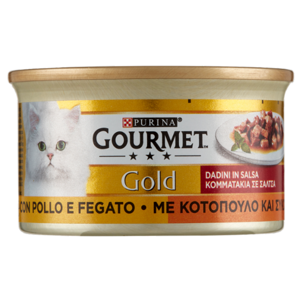 PURINA GOURMET Gold Dadini in Salsa con Pollo e Fegato 85 g