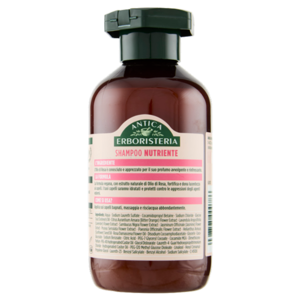 Antica Erboristeria Shampoo Nutriente al profumo di Rosa Capelli secchi 250 ml