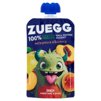 Zuegg Frutta Frullata Mela, Pesca, Albicocca 90 g