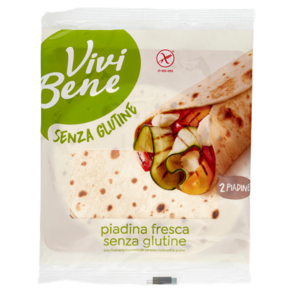 Vivi Bene Senza Glutine Piadine Fresche Senza Glutine 2x110 g