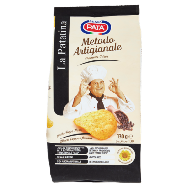 Pata la Patatina Metodo Artigianale gusto Pepe Nero 130 g