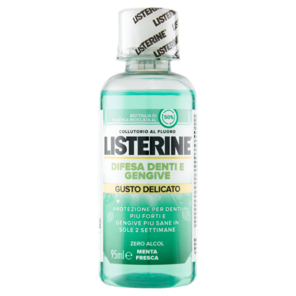 Listerine Difesa Denti e Gengive Gusto Delicato Menta Fresca 95 ml