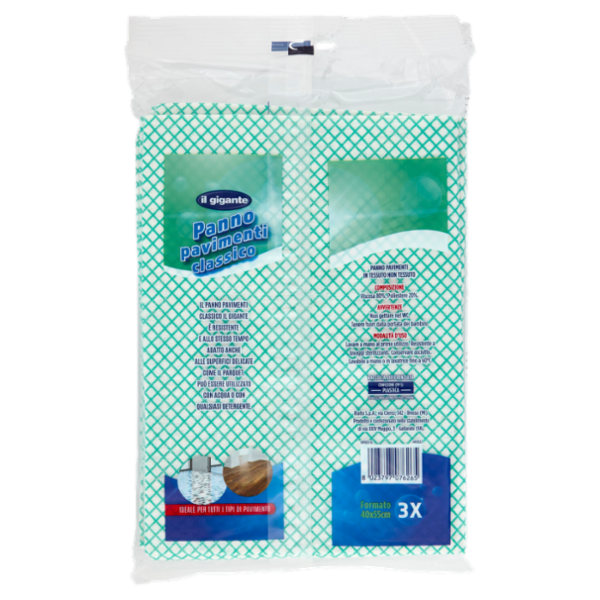 IL GIGANTE Panno pavimenti classico 40x55cm 3 pz