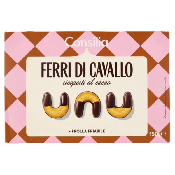 Consilia Ferri di Cavallo Ricoperti al Cacao 150 g
