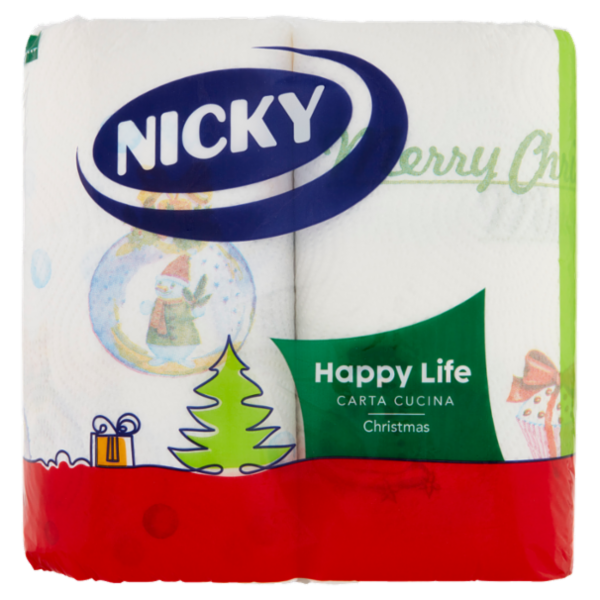 Nicky Happy Life Carta Cucina Christmas 2 pz