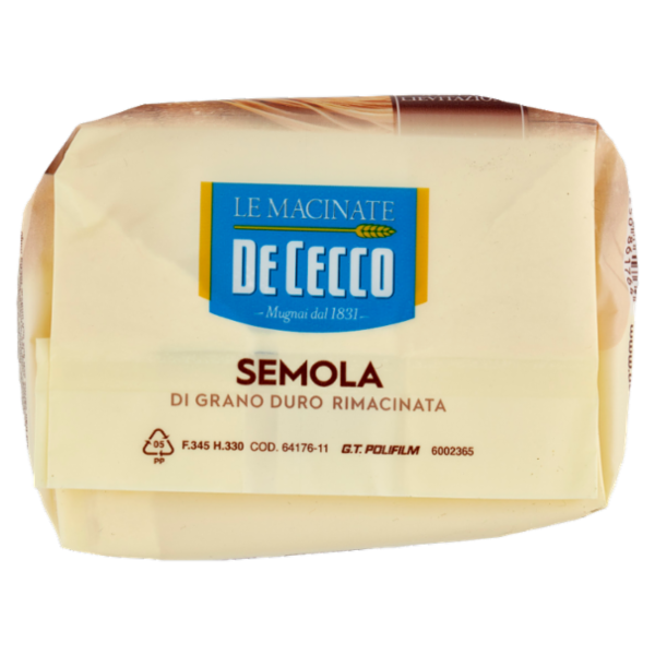 De Cecco Le Macinate Semola di Grano Duro Rimacinata 1 Kg