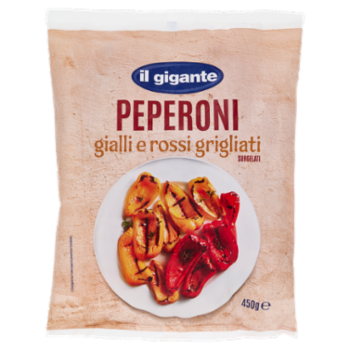 IL GIGANTE Peperoni Gialli e Rossi Grigliati Surgelati 450 g
