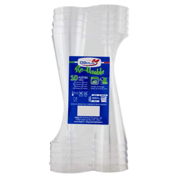 DOpla Re-Usable Flûtes 10 pz