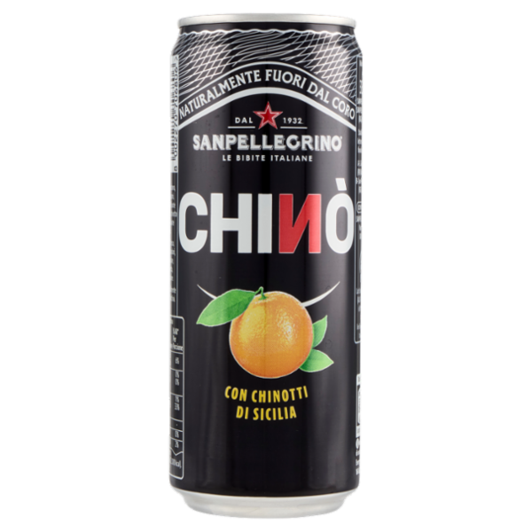 BIBITE SANPELLEGRINO, Bevanda Gassata, Chinò, Lattina - 330ml