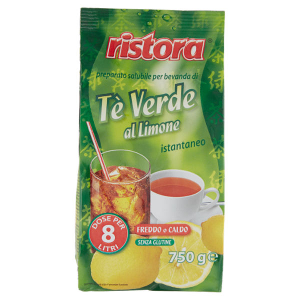 ristora preparato solubile per bevanda di Tè Verde al Limone istantaneo 750 g