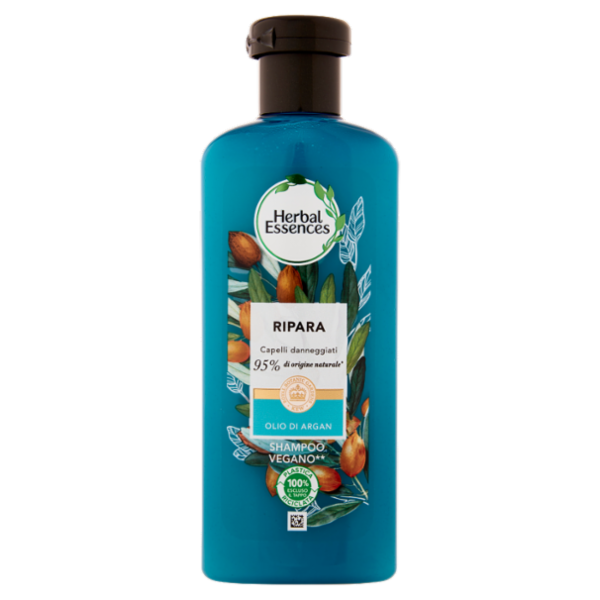 Herbal Essences Shampoo Formula Vegana Ripara con Olio di Argan 250 ml