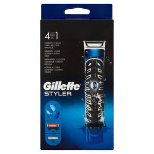 Gillette Rifinitore Di Precisione Uomo Per Barba e Corpo Styler 4in1, Rasoio e Rifinitura Contorni