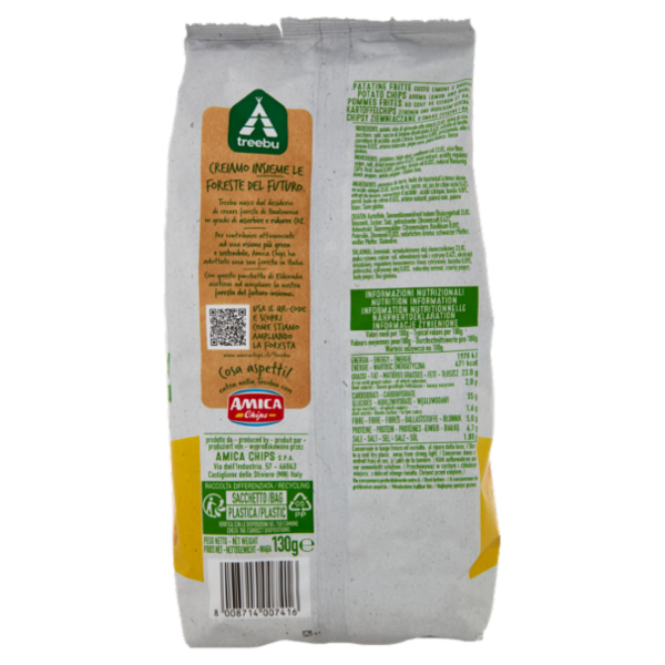 Amica Chips Eldorada Gusto Limone Basilico 130 g