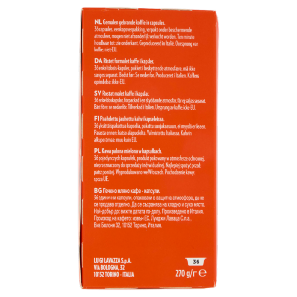 Lavazza A Modo Mio Suerte 36 Capsule 270 g