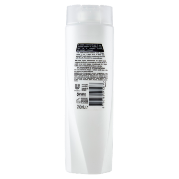 sunsilk Ricarica naturale Shampoo Cocco e Aloe Vera per Capelli Secchi e Sfibrati 250 mL
