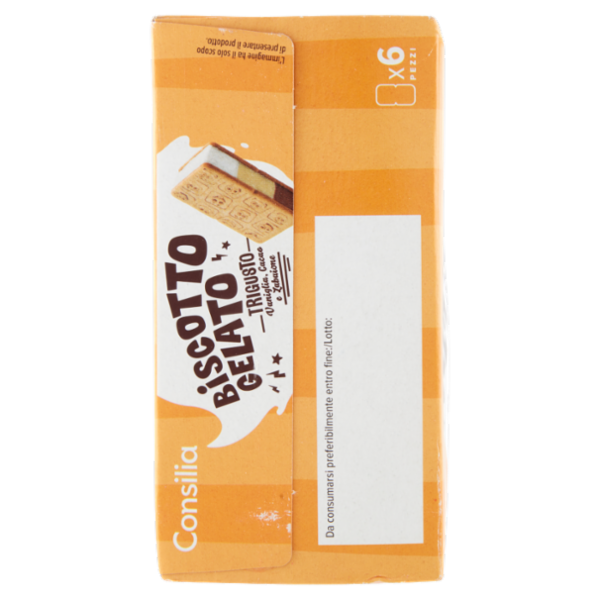 Consilia 6 Biscotti Ripieni di Gelato Trigusto 480 g