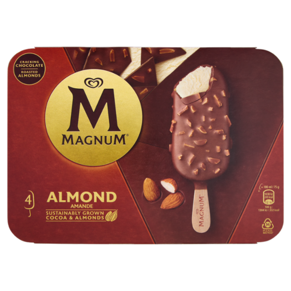 Magnum Almond 4 gelati 300 g