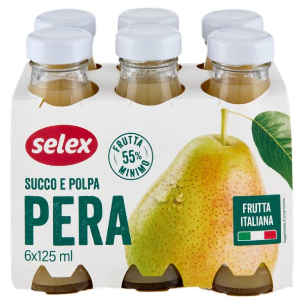 Selex Succo e Polpa di Pera 6x125 ml