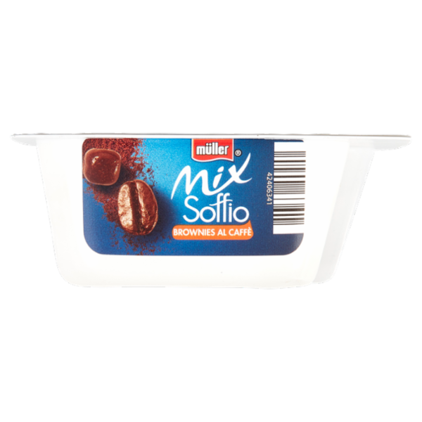 müller Mix Soffio Mousse di Bianco Più Brownies al Caffè 120 g