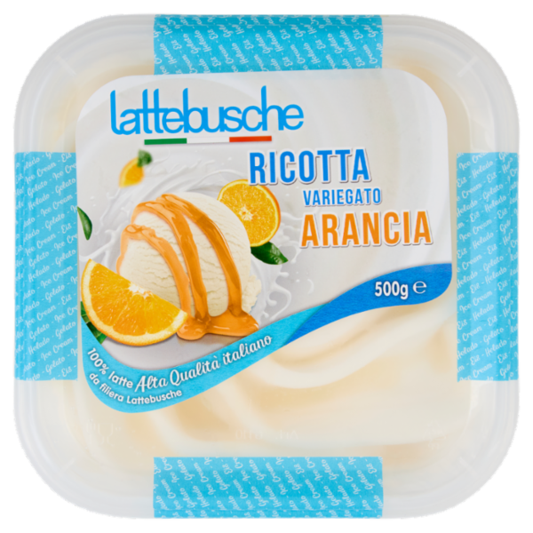 lattebusche Gelato Ricotta Variegato Arancia 500 g