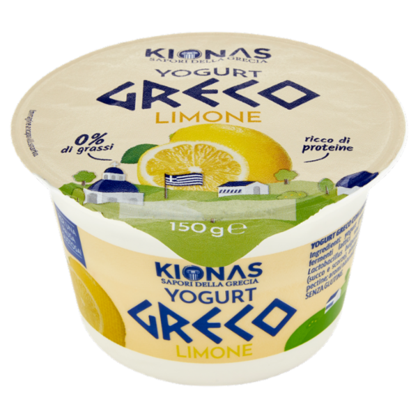 Kionas Yogurt Greco Limone 0% di grassi 150 g