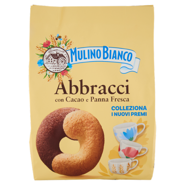 Mulino Bianco Abbracci Biscotti con Cacao e Panna Fresca 700g
