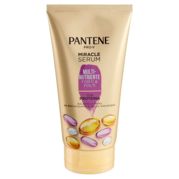 Pantene Balsamo e Siero Capelli con Proteina Miracle Serum Multi-Nutriente Forti & Folti 150 ml