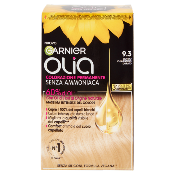 Garnier Olia Tinta Capelli, Senza Ammoniaca, Goldlight Blond 93