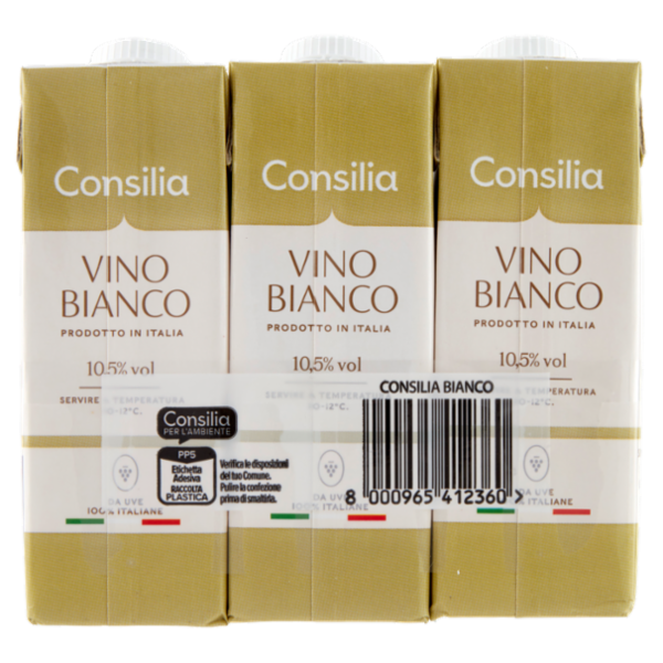 Consilia Vino Bianco Italiano 3x250 ml