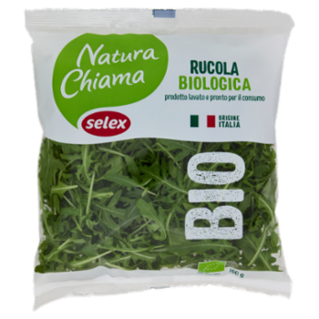 Selex Natura Chiama Rucola Lavata e Pronta Per Il Consumo Biologica 100 g
