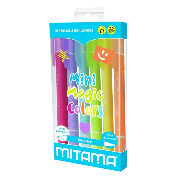 Mitama 6 Mini Evidenziatori Fluo Color