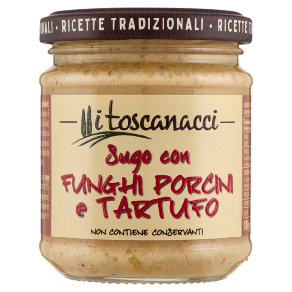 i toscanacci Sugo con Funghi Porcini e Tartufo 180 g