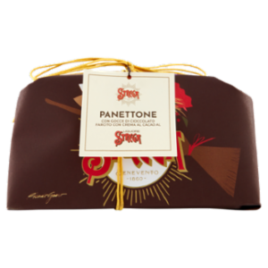 Strega Panettone Con Gocce Di Cioccolato Farcito Con Crema Al Cacao Al Liquore Strega 1000 g