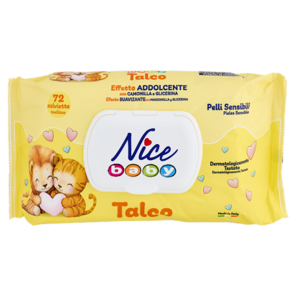 Nice baby Talco salviette 72 pz