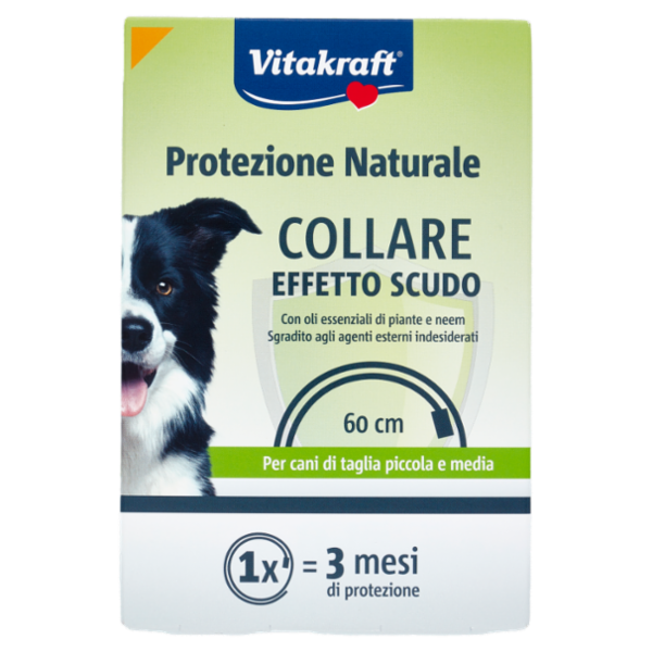 Vitakraft Protezione Naturale Collare Effetto Scudo 60 cm per cani di taglia piccola e media 1 pz