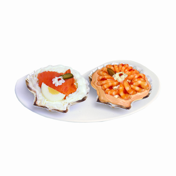 Conchiglie con Gamberi e Salmone