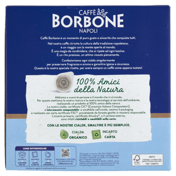Caffè Borbone Miscela Nobile Cialde Compostabili* 30 x 7,2 g
