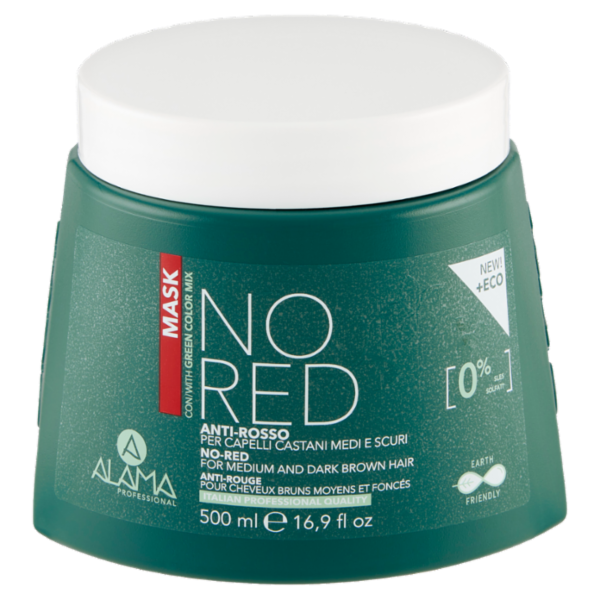 Alama Professional No Red Mask Anti-Rosso per Capelli Castani Medi e Scuri 500 ml