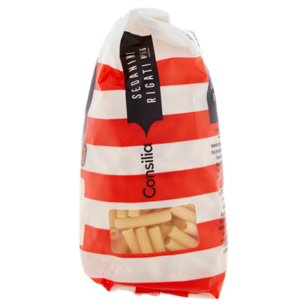 Consilia Pasta di Semola Trafilata al Bronzo Sedanini Rigati 500 g