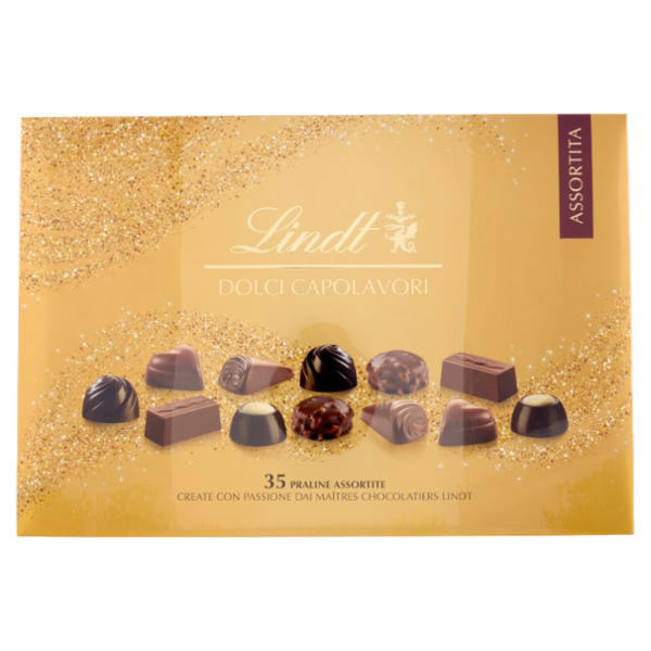 Lindt Dolci Capolavori Cioccolatini assortiti Scatola regalo 337 g